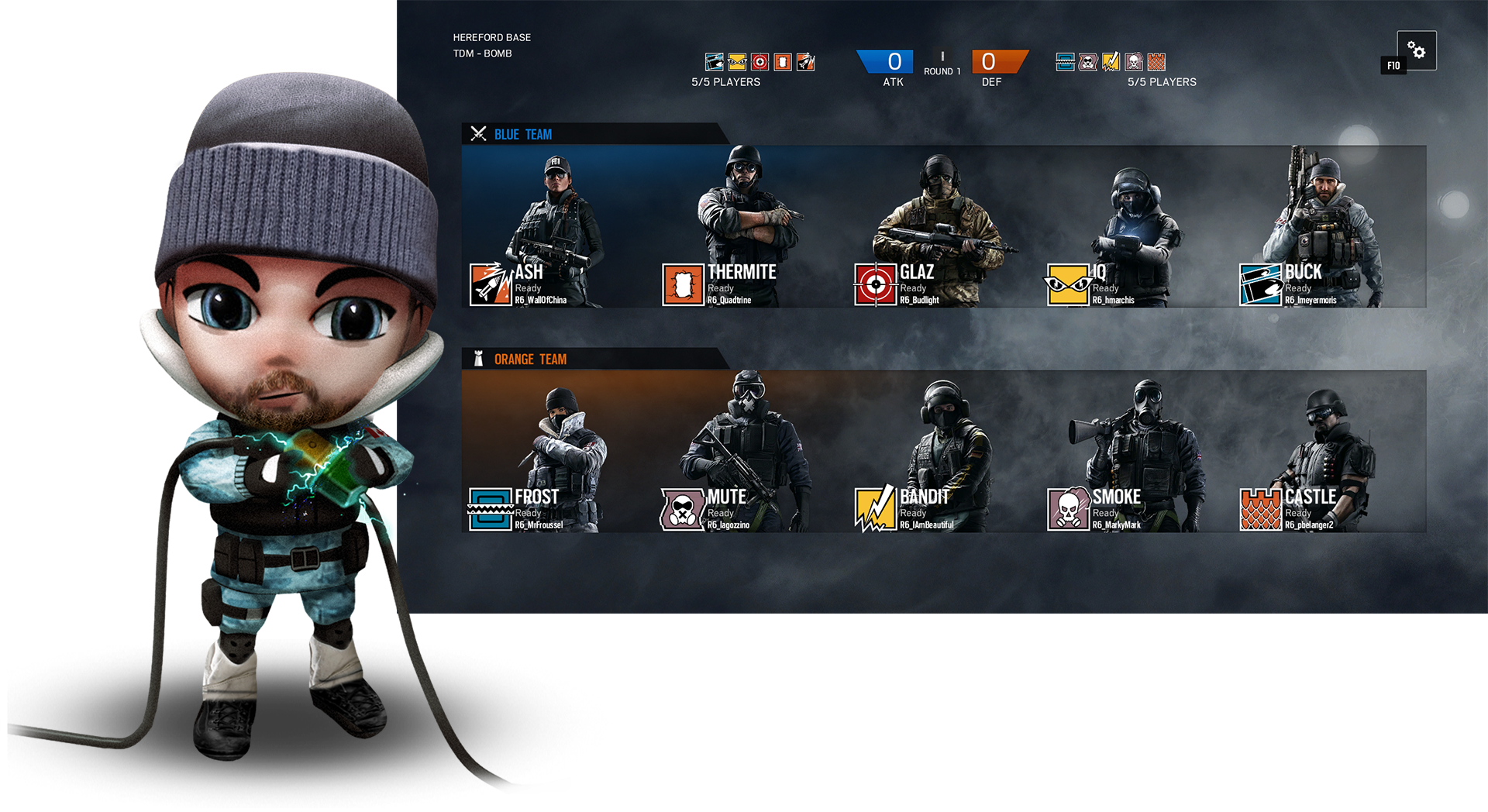 Chibi Style Character Rainbow Six Siege