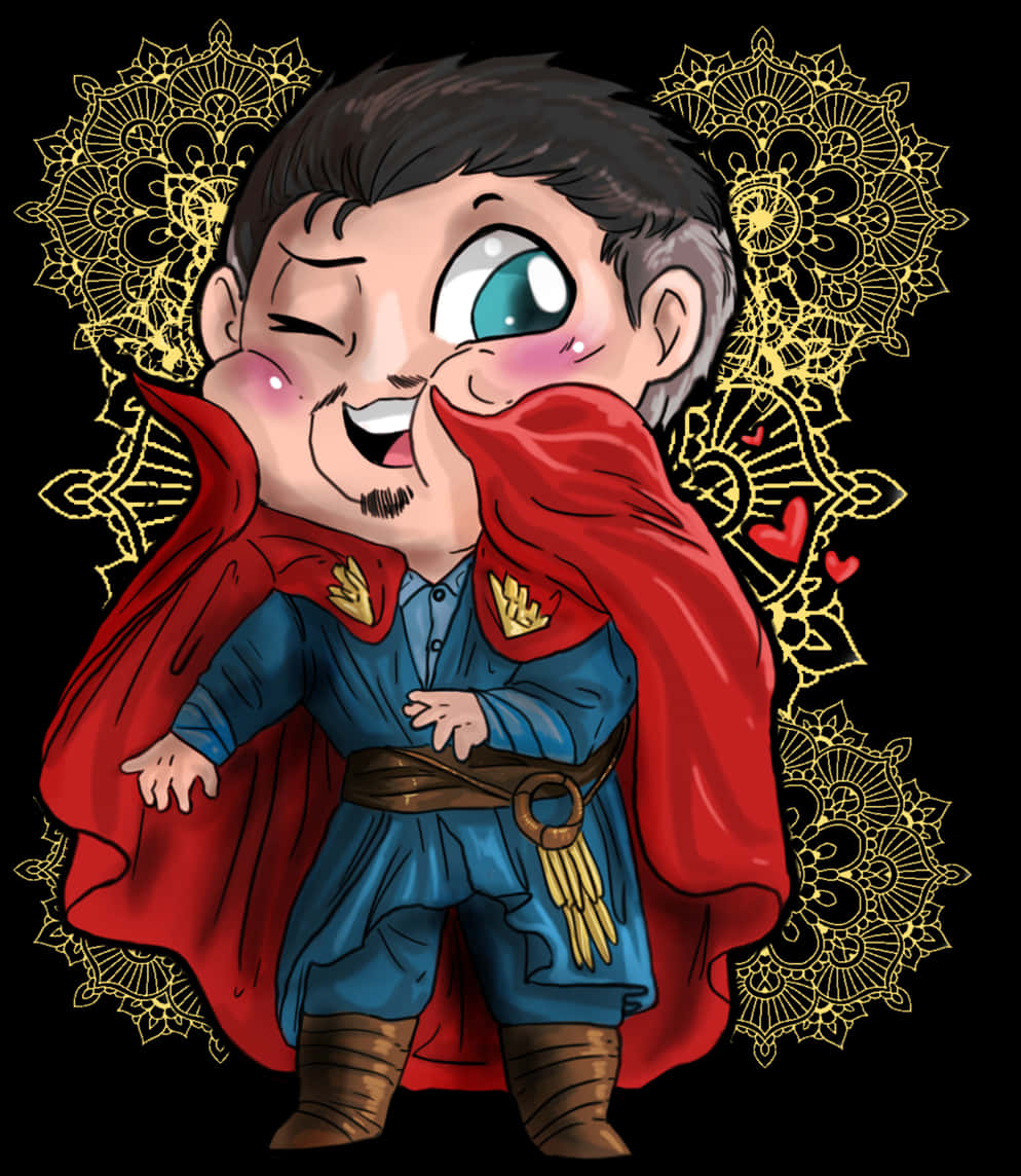 Chibi Style Doctor Strange Illustration