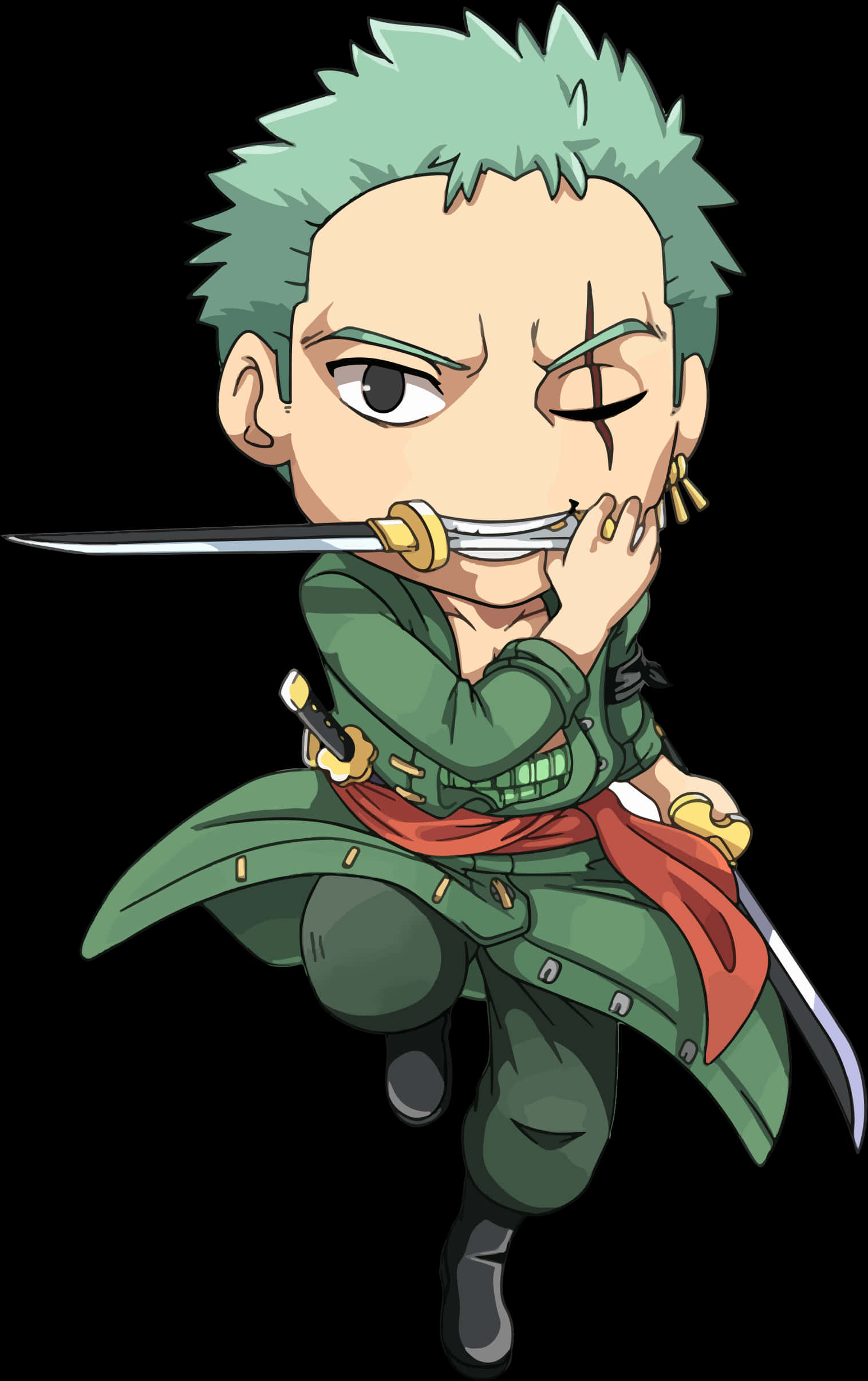 Chibi_ Swordsman_ Zoro