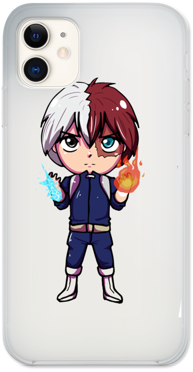 Chibi Todoroki Half Hot Half Cold Phone Case