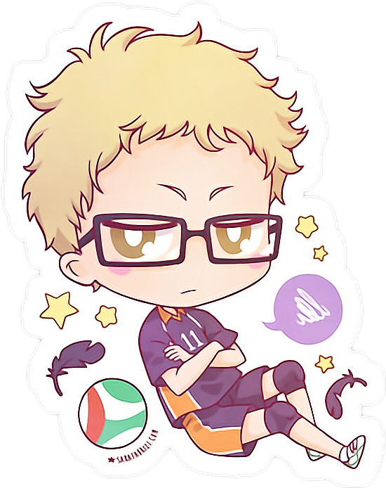 Chibi Volleyball Player Sticker