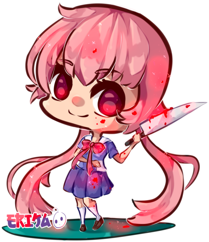 Chibi Yuno Gasaiwith Knife