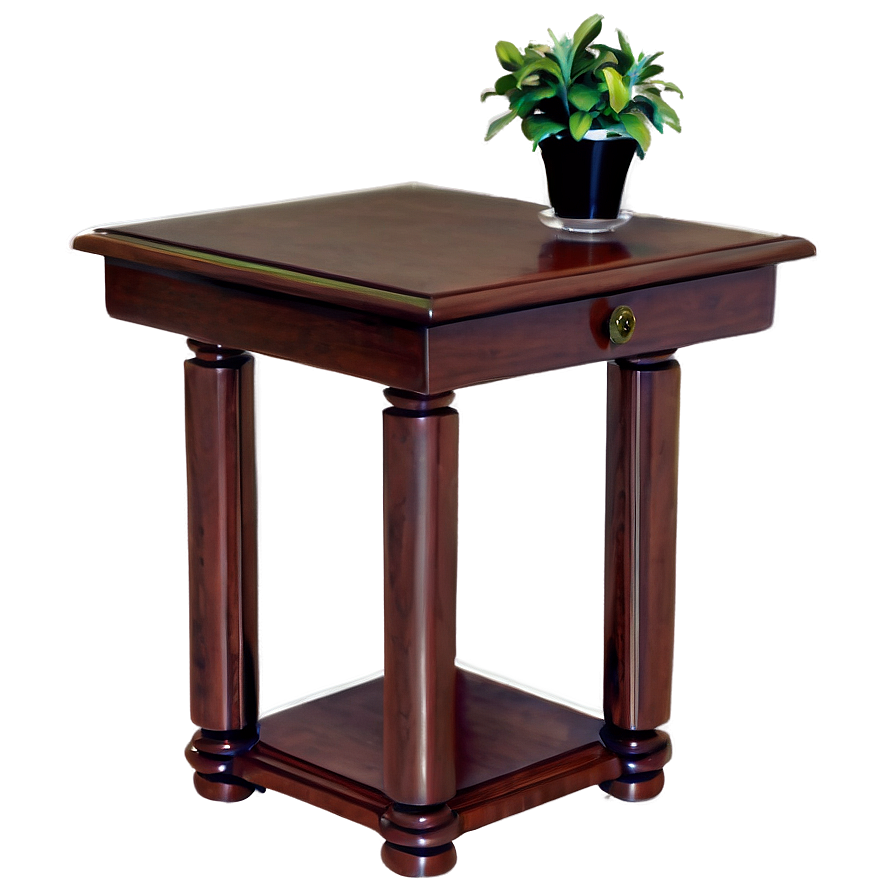 Chic Bedside Table Png 05042024