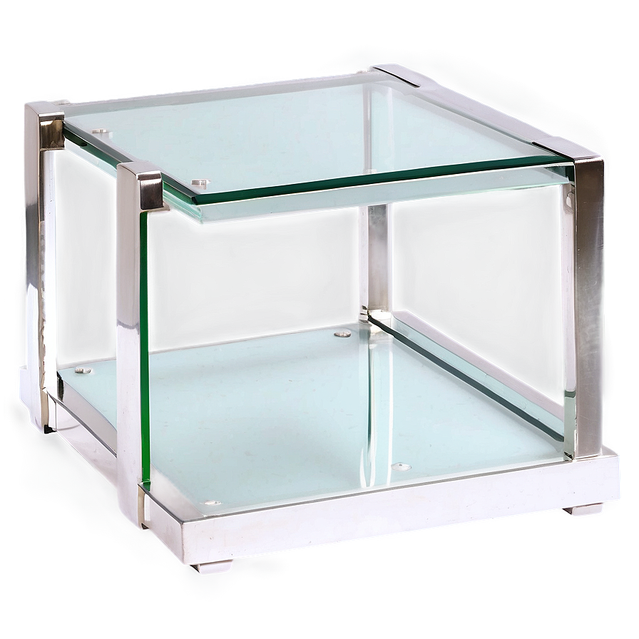 Chic Glass End Table Png 06292024