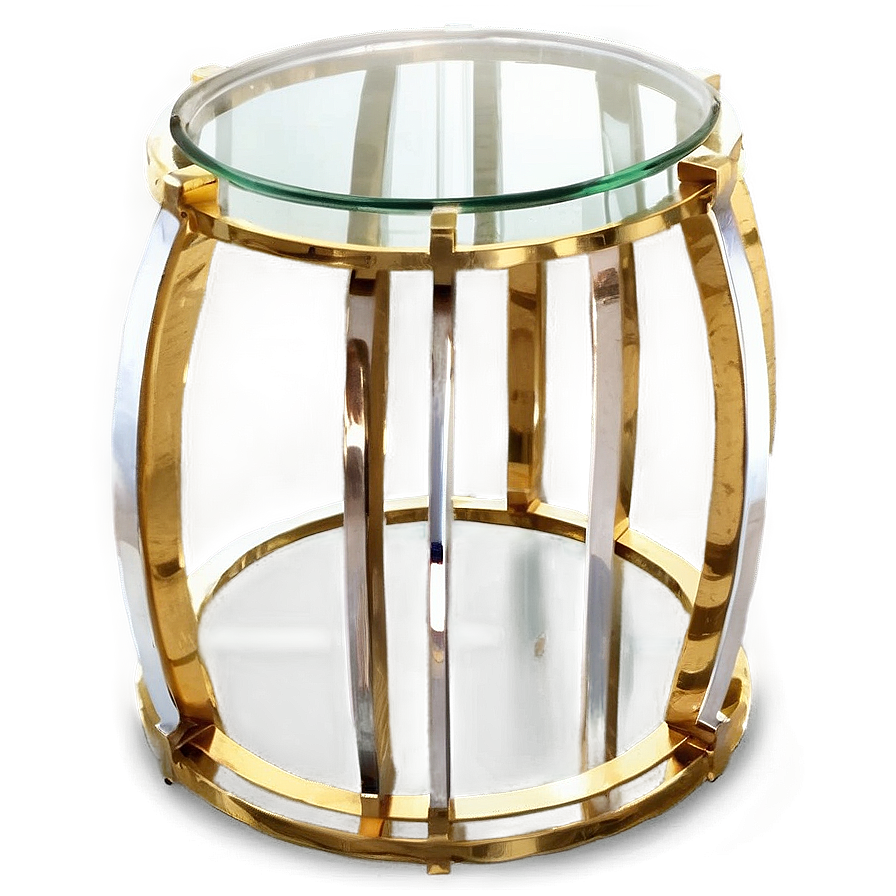 Chic Glass End Table Png Rip3