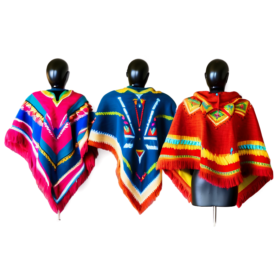 Chic Mexican Poncho Attire Png 98