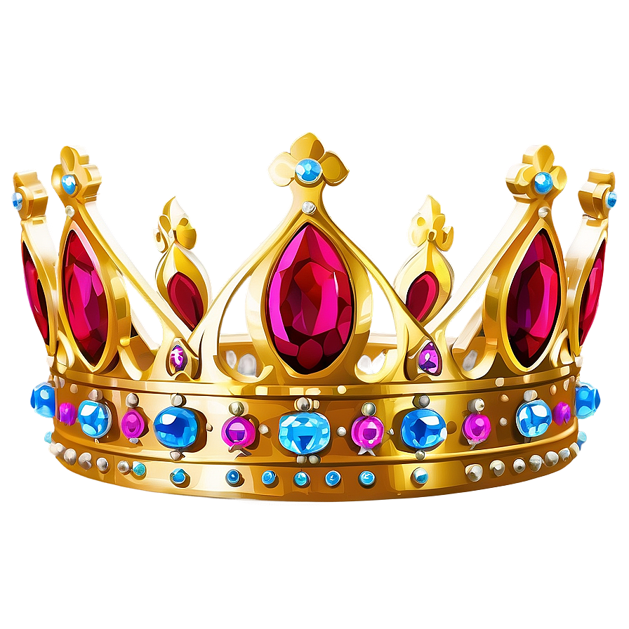 Chic Queen Crown Design Png 16