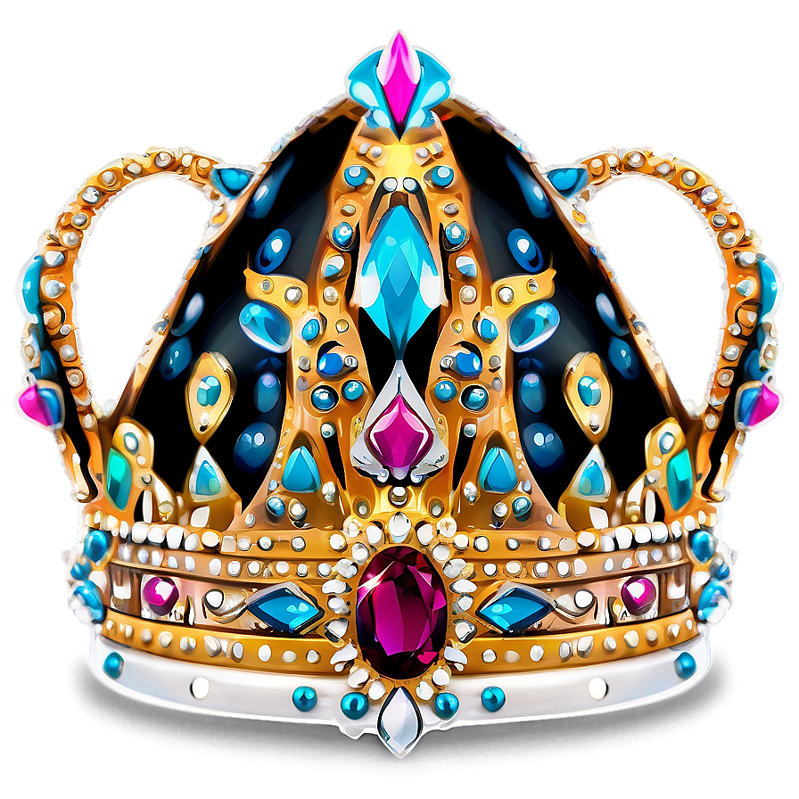 Chic Queen Crown Design Png 40