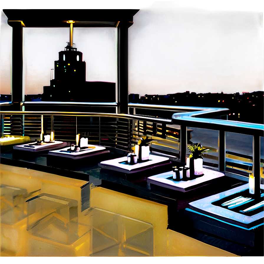 Chic Rooftop Dining Png 68