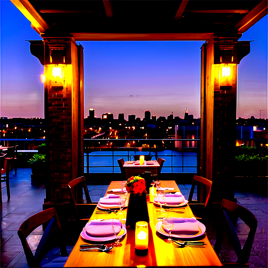 Chic Rooftop Dining Png Hdq68