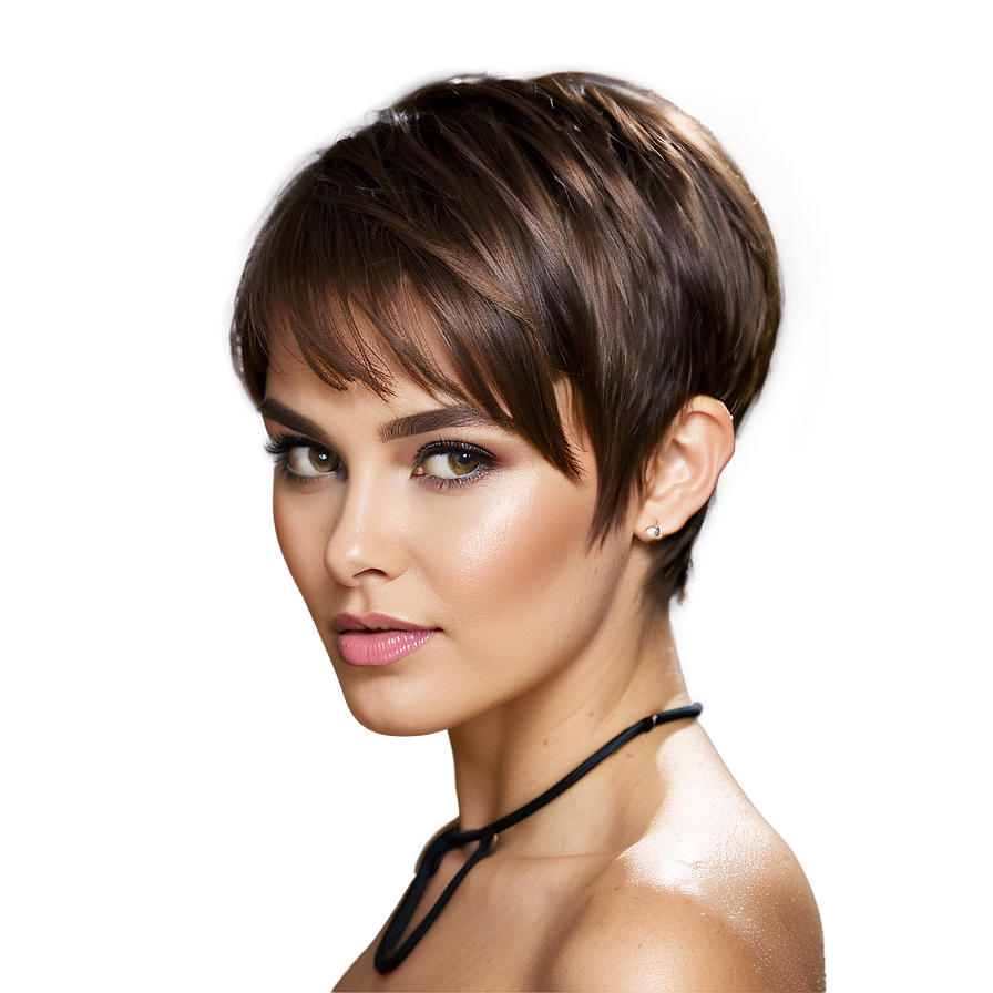 Chic Short Hairstyle Png 06272024