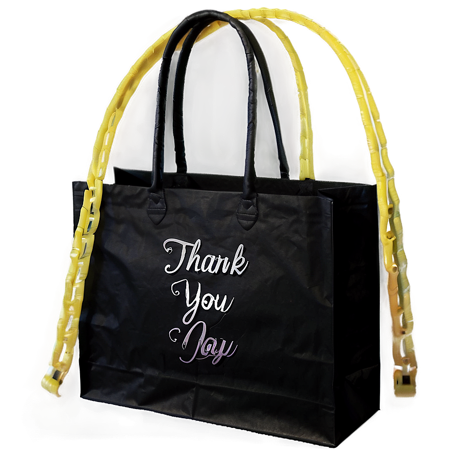 Chic Thank You Shopping Bag Png Hxj