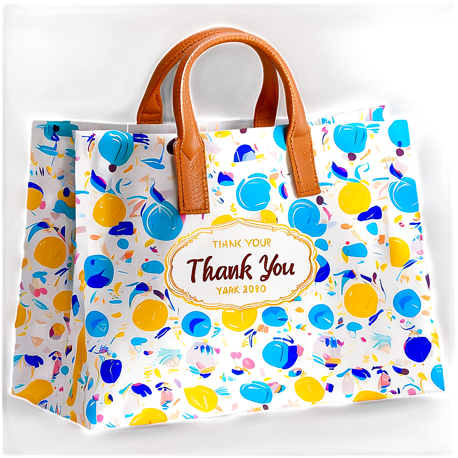 Chic Thank You Shopping Bag Png Tnk