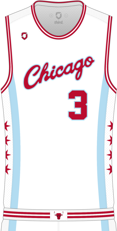 Chicago Bulls Number3 Jersey Design