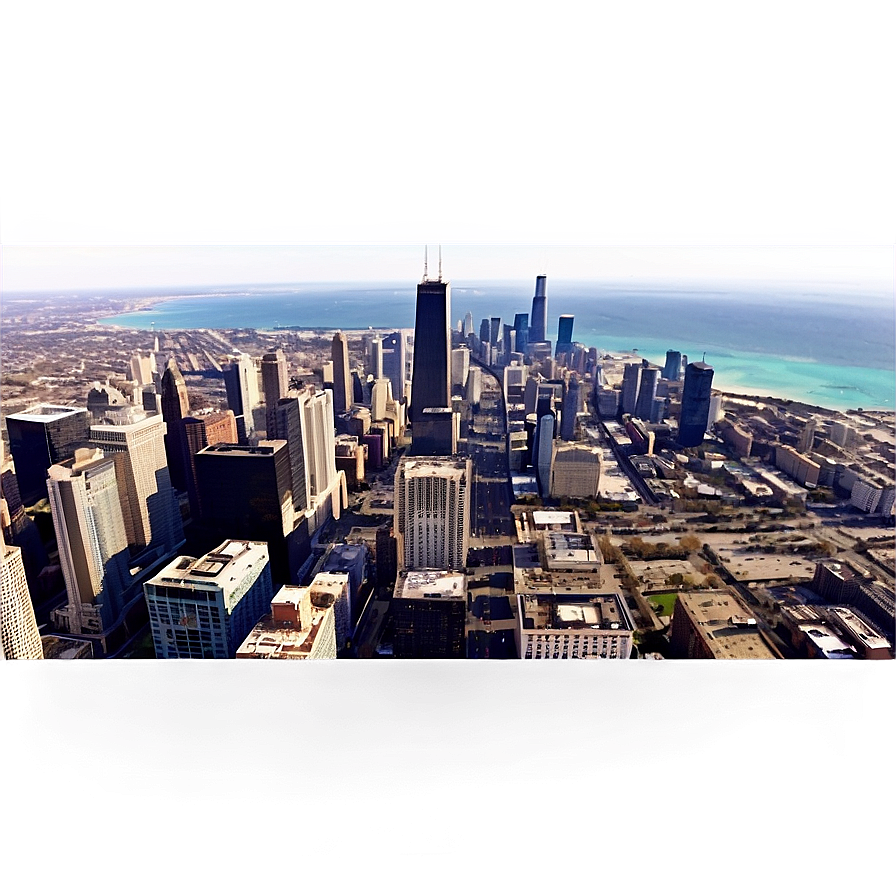 Chicago Loop Aerial View Png Pjy