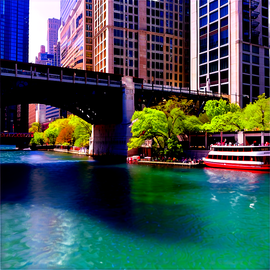 Chicago Riverwalk View Png Ygj83