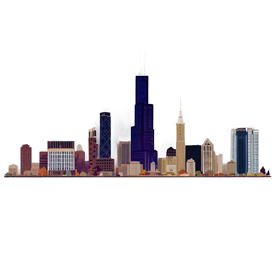 Chicago Skyline Png 79