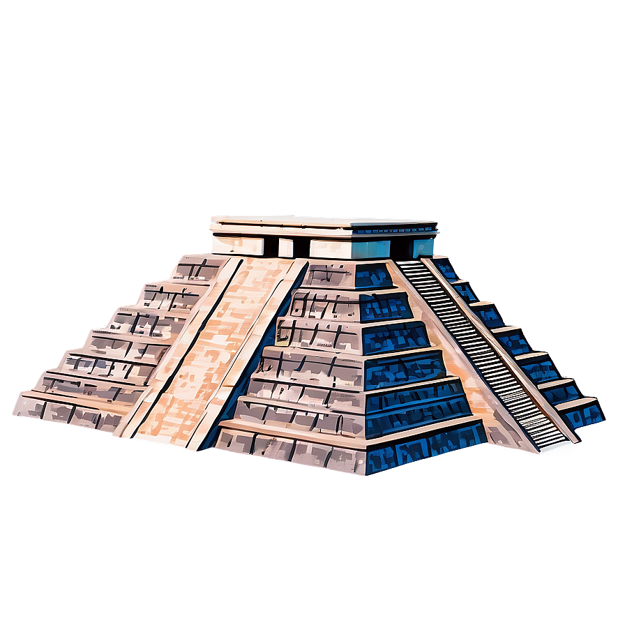 Chichen Itza Birds Eye View Png 85