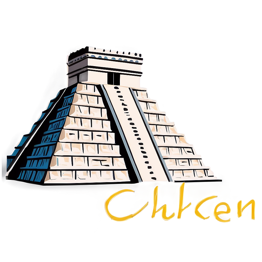 Chichen Itza Illustration Png 9