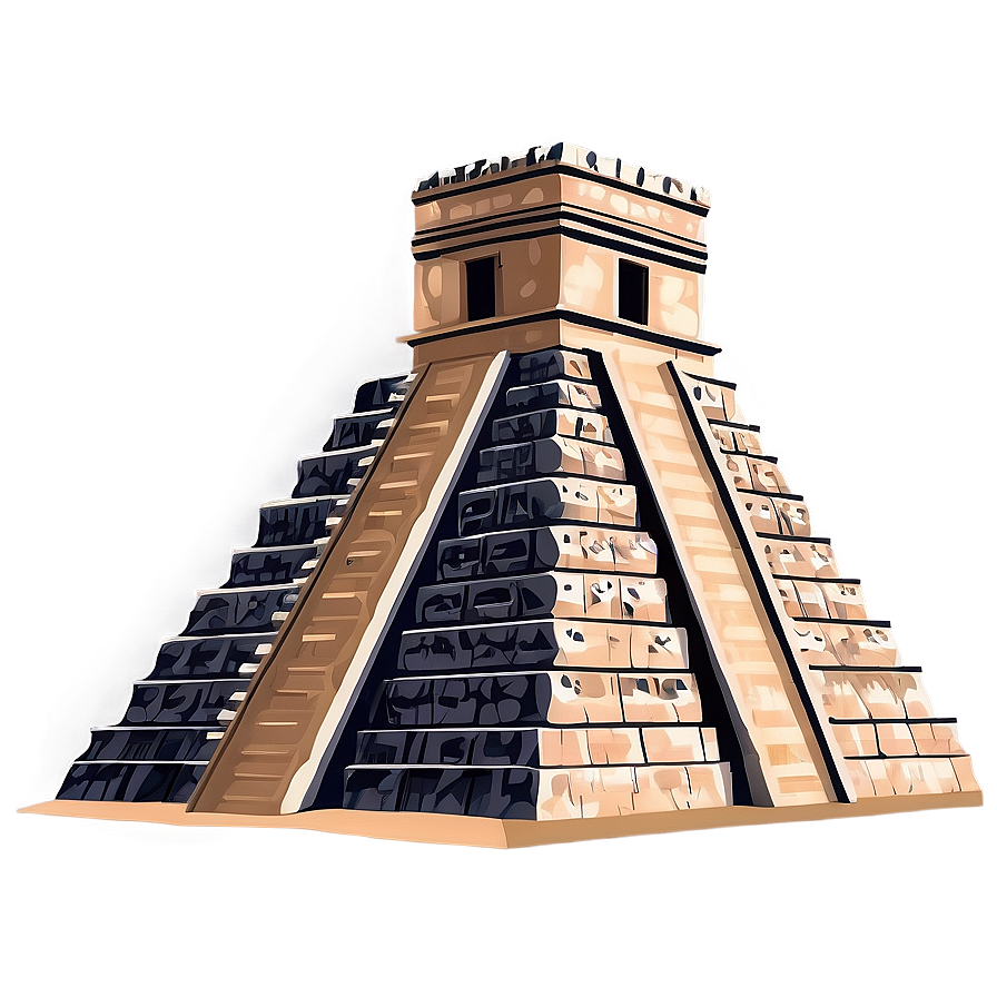 Chichen Itza Night Illumination Png Xfi1