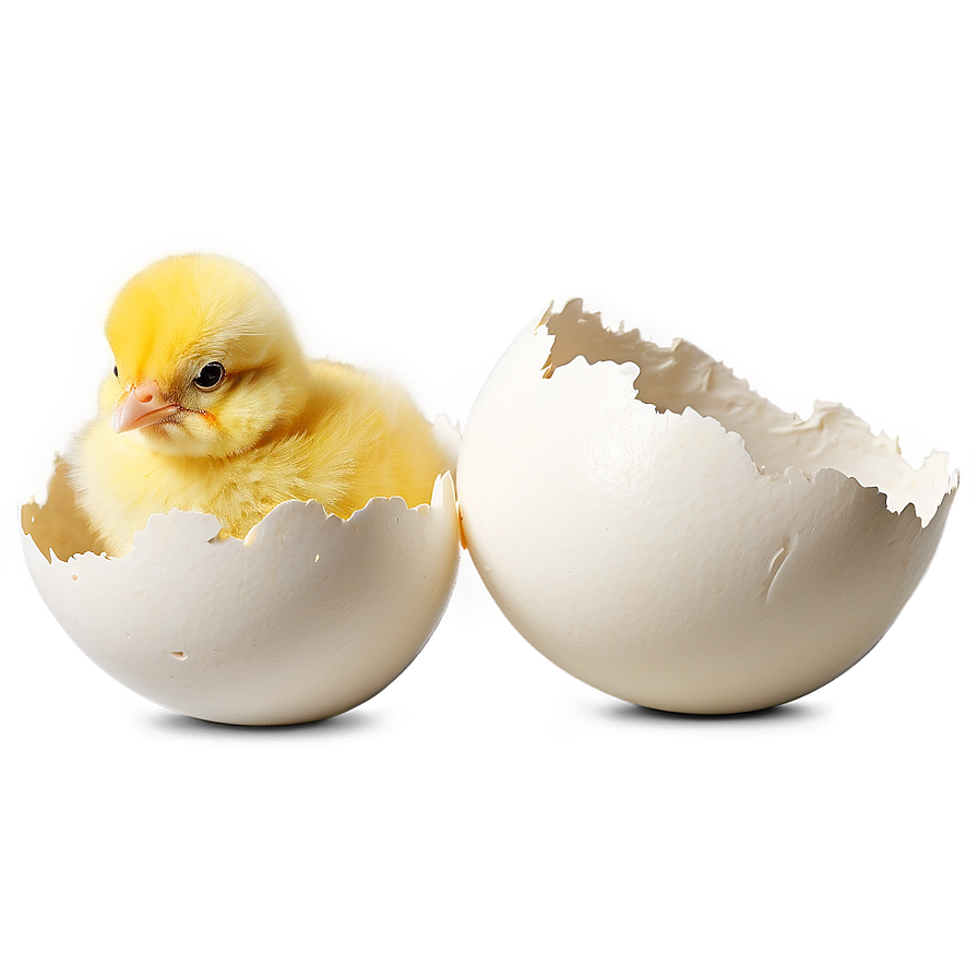 Chick With Eggshell Png 05242024