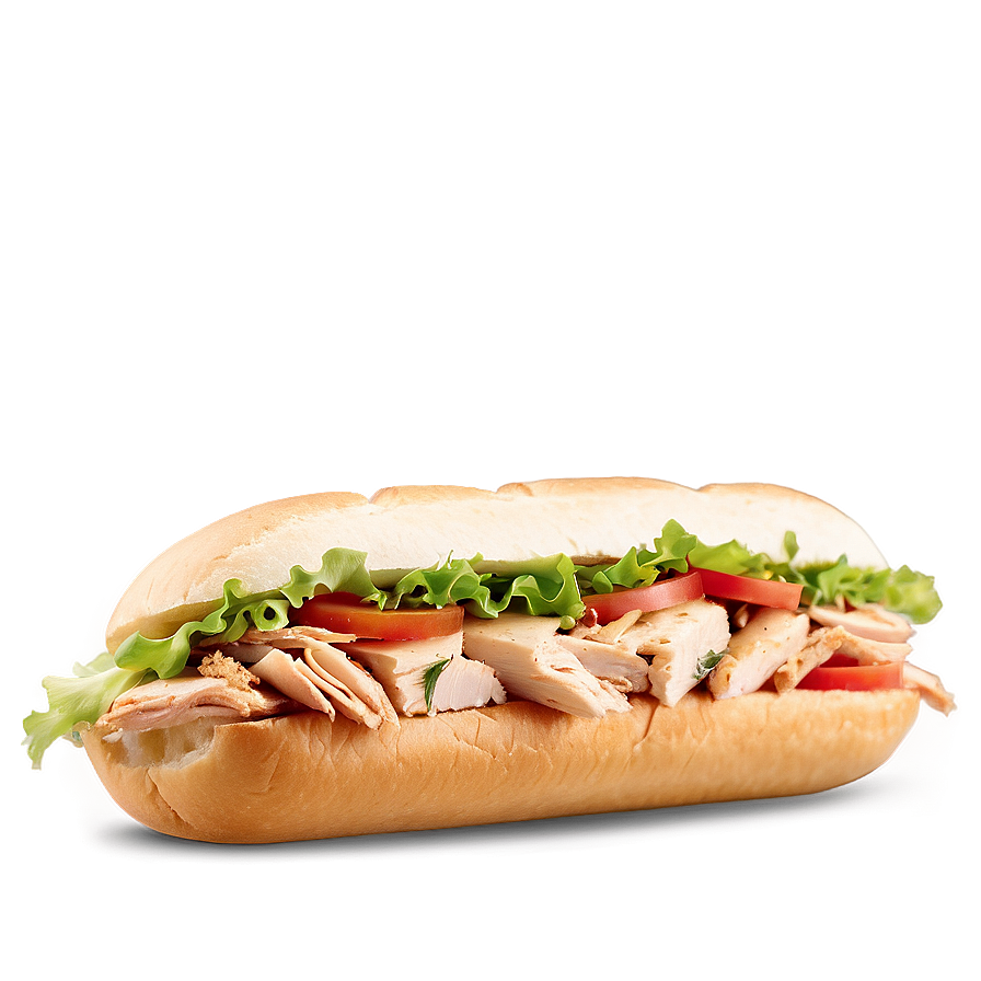 Chicken Sub Sandwich Png 06272024