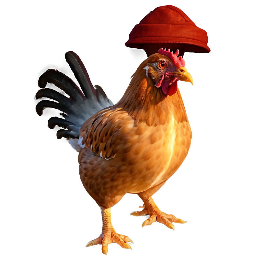 Chicken With Hat Png 92