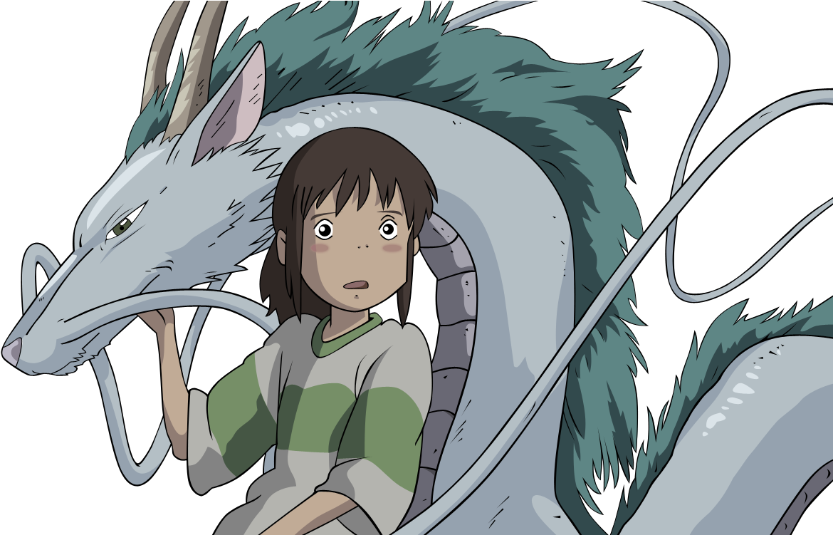 Chihiroand Haku Spirited Away