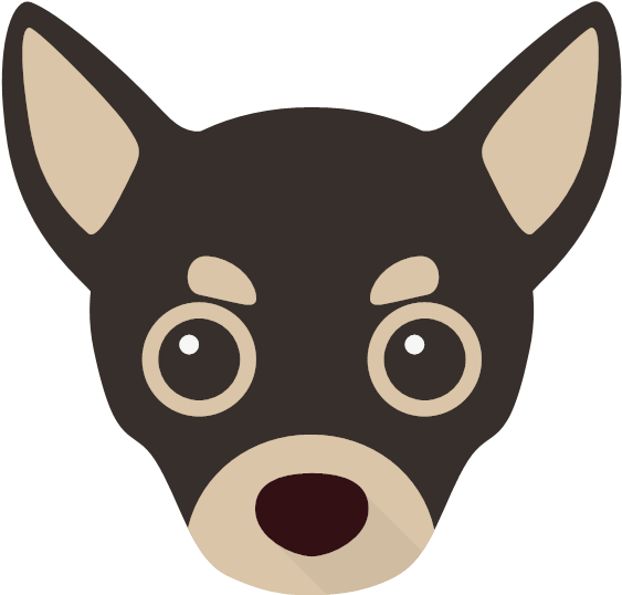 Chihuahua Head Vector Illustration