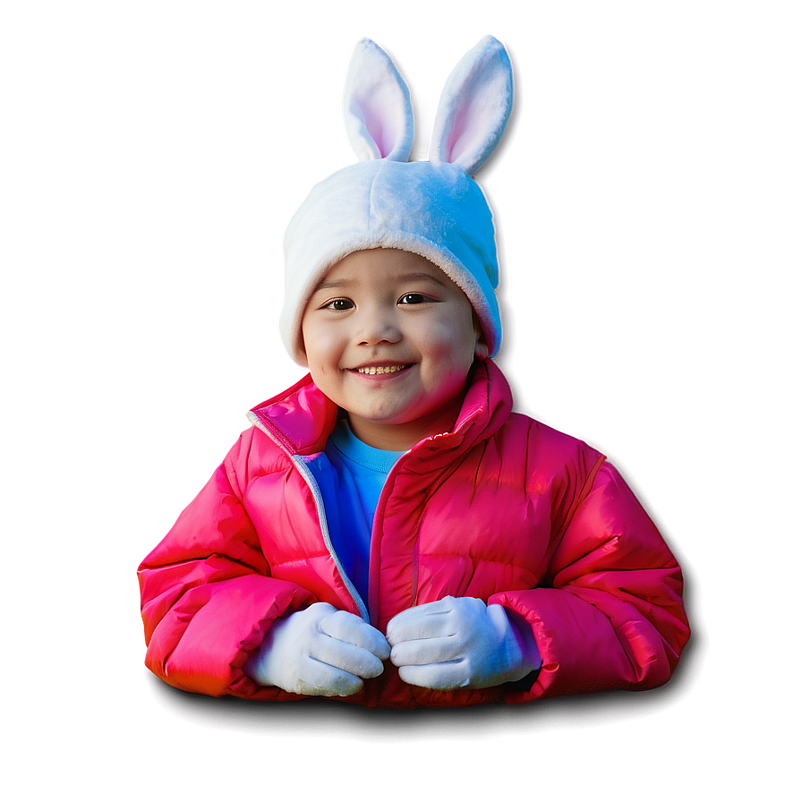 Child Bunny Hat Art Png 06272024