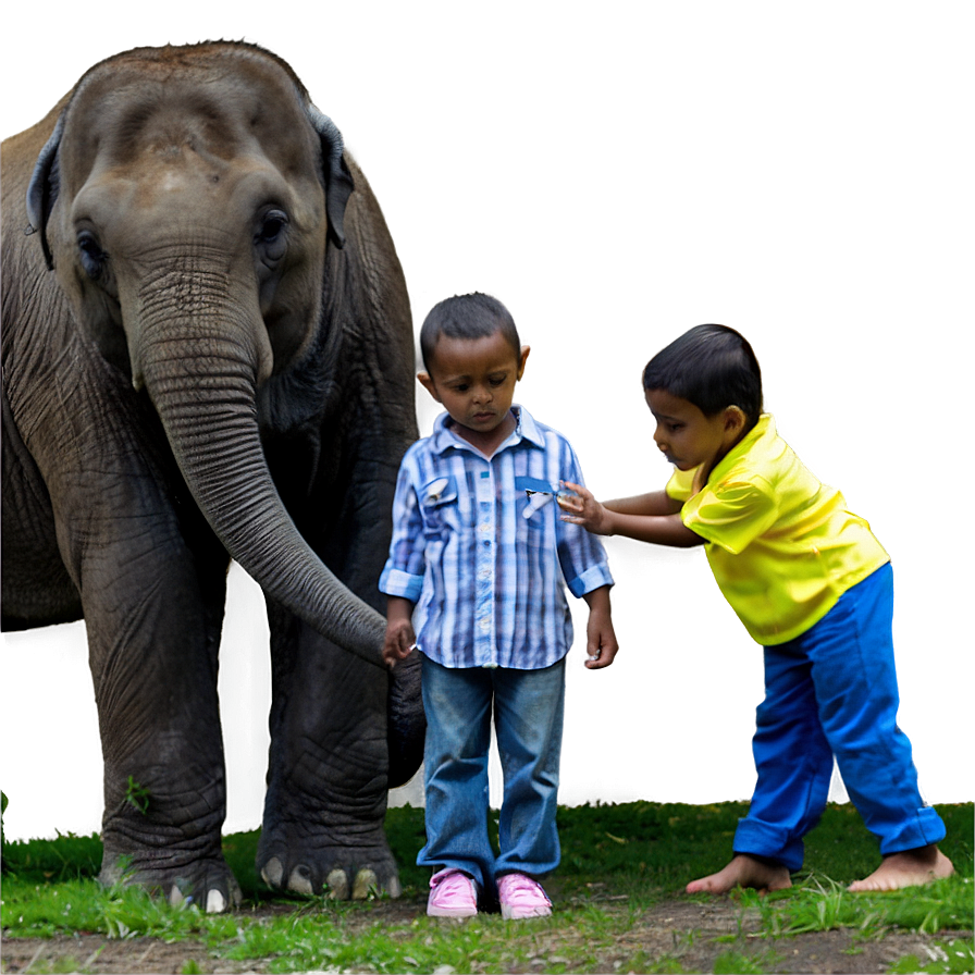 Children At Zoo Png Qma12