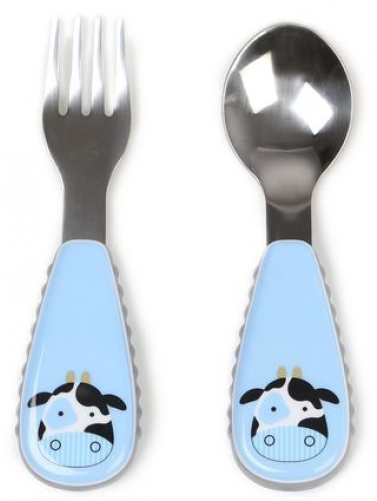 Childrens Cow Themed Cutlery Set