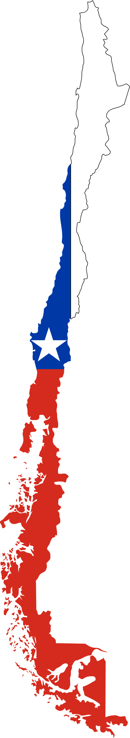 Chile Flag Map