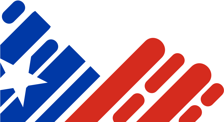 Chilean Flag Abstract Design