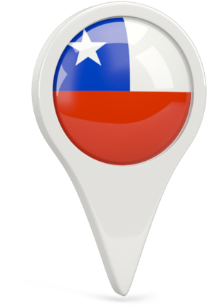 Chilean Flag Map Pin