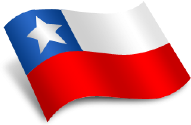 Chilean Flag Waving Graphic