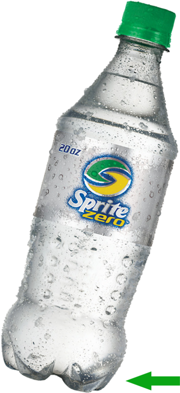 Chilled Sprite Zero Bottle