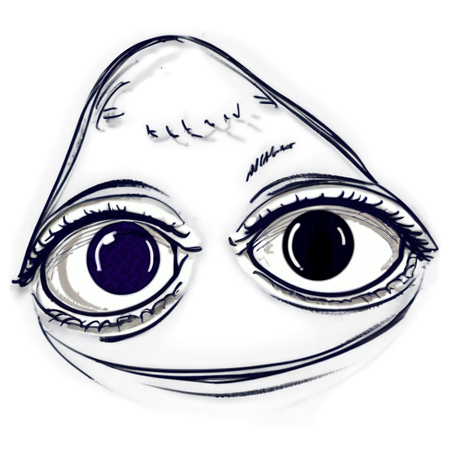 Chilling Eyes Sketch Png 05252024