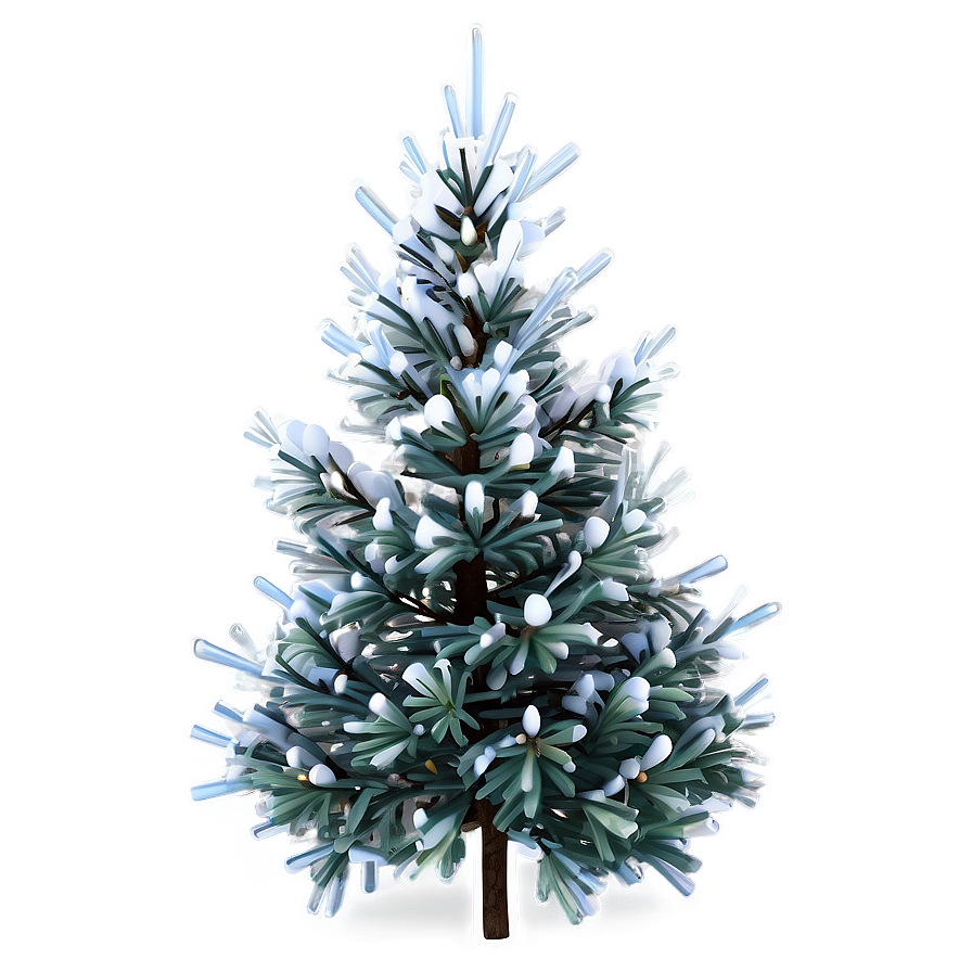 Chilly Snowy Fir Tree Png Amg