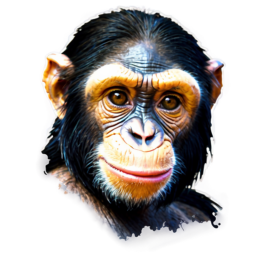 Chimpanzee In A Relaxed State Png Amd76