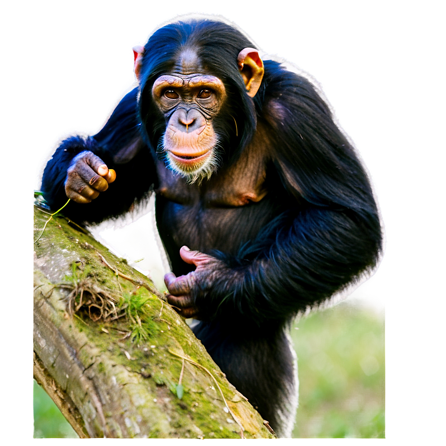 Chimpanzee In Mid-action Png Nqb76