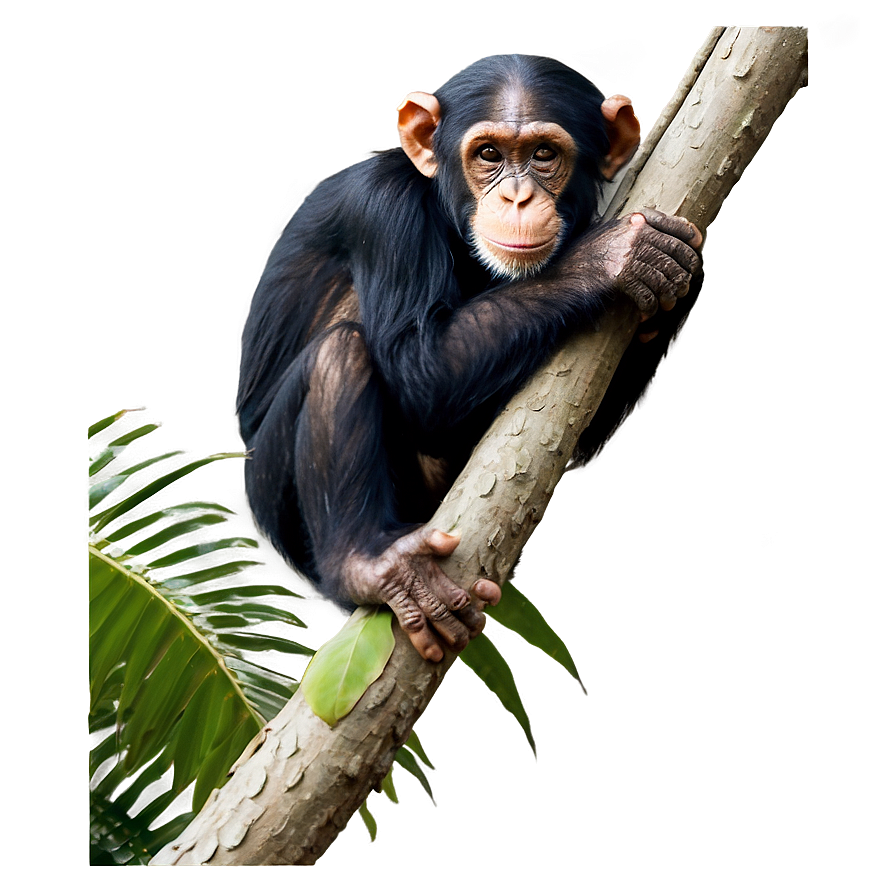 Chimpanzee On A Branch Png 06112024