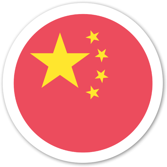 China National Flag Button