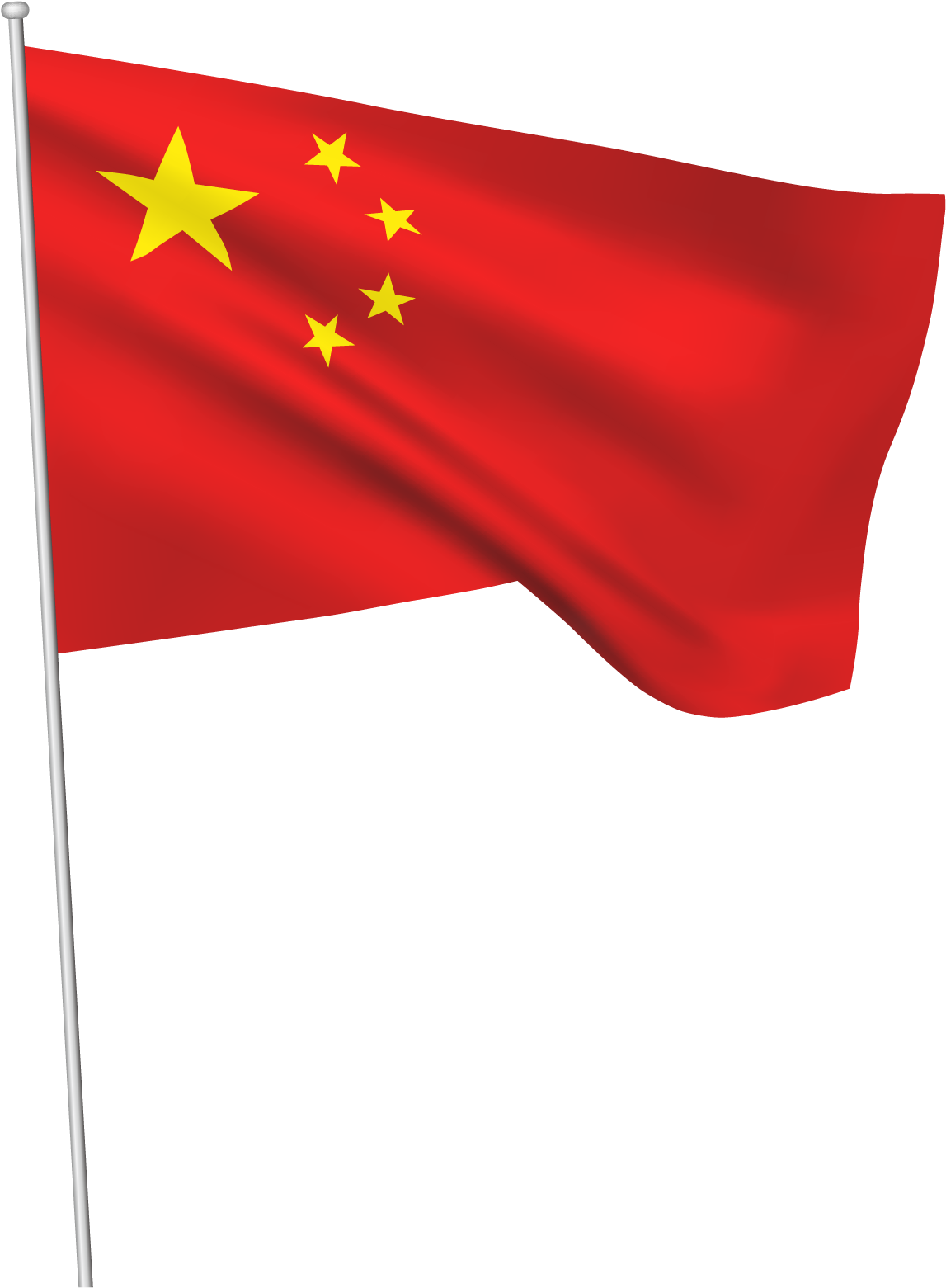 China National Flag Waving