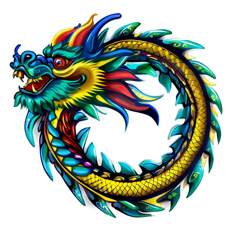 Chinese Dragon Design Png Ofu74