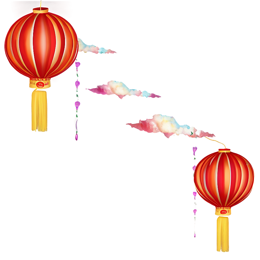 Chinese Lantern In Sky Png 06262024