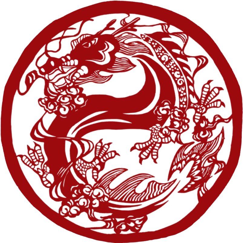 Chinese New Year Dragon Paper Cut Art