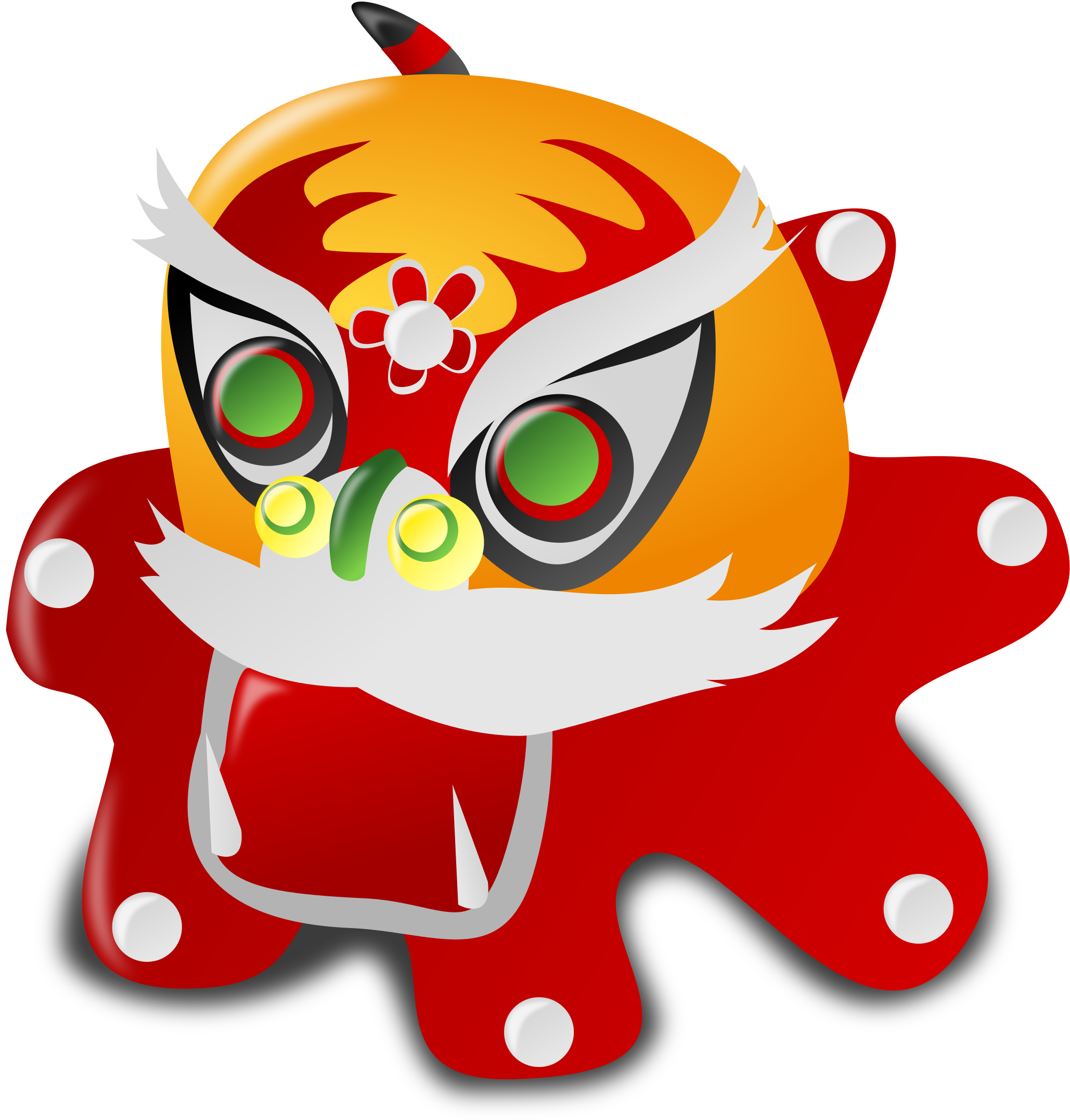 Chinese New Year Lion Dance Graphic