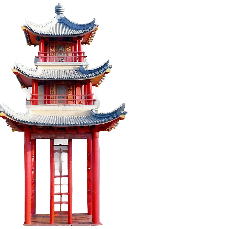 Chinese Pagoda Architecture Png Rxn46