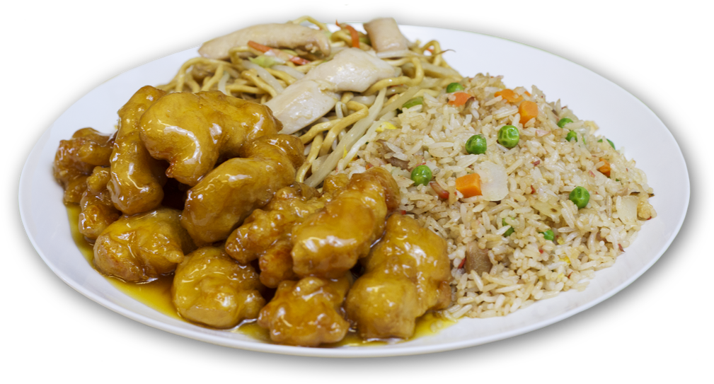 Chinese Takeout Combo Plate